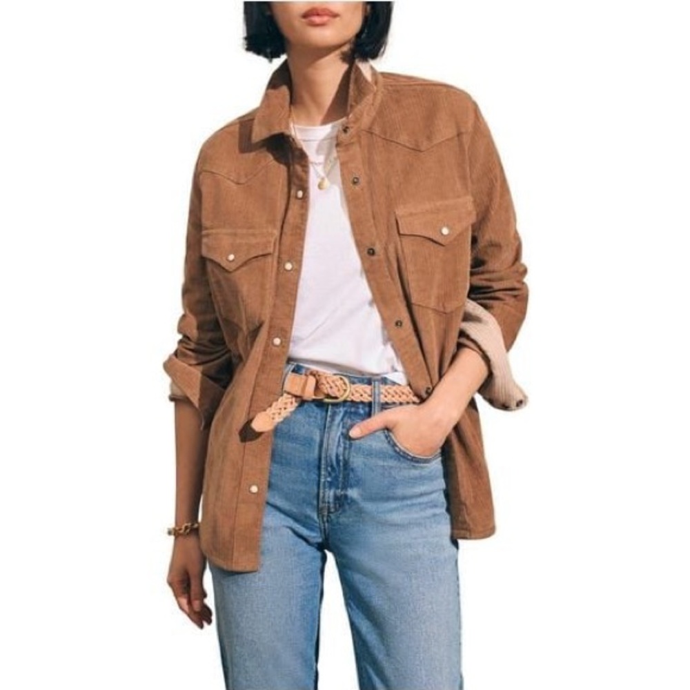 Faherty Stretch Corduroy Western Shirt